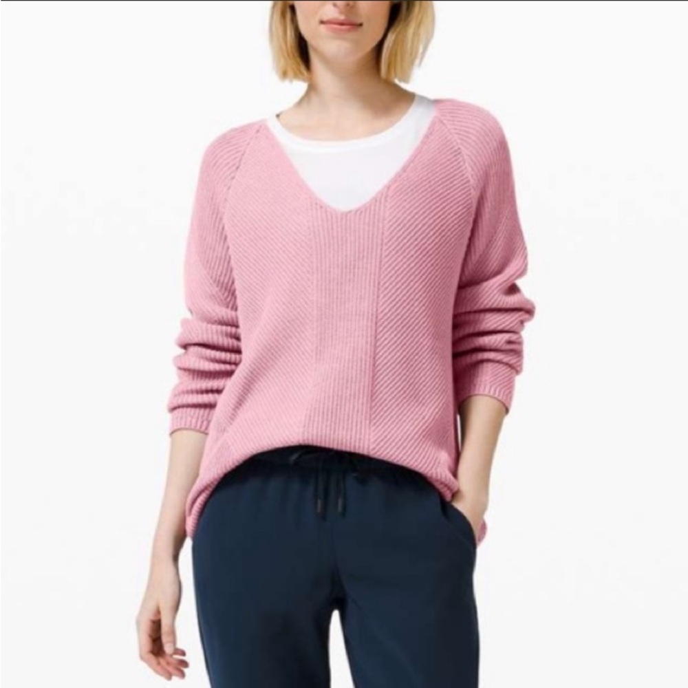 Lululemon What The Heart Wants Cotton Knit Sweater​​​